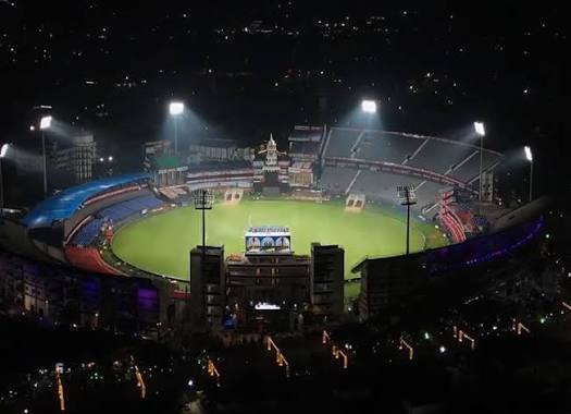 Barabati Stadium floodlit view
